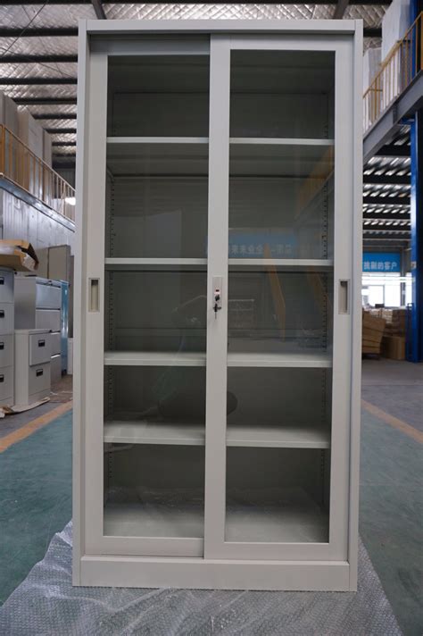 steel cabinet with glass|steel sliding door cabinet.